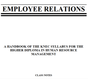 Employee Relations Pdf Notes - Pdf Ebooks