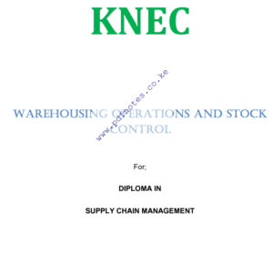 warehousing operations and stock control notes