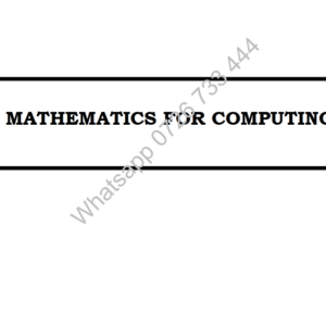 Computational Mathematics KNEC