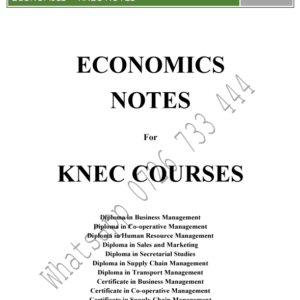 Economics KNEC Diploma