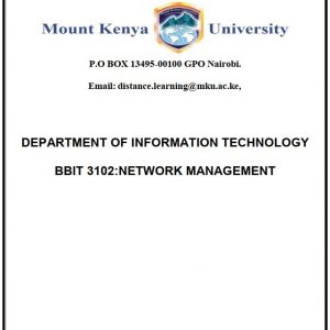 Network Management notes
