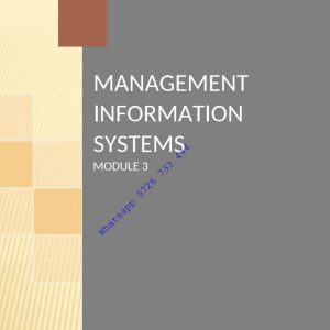 Management Information System pdf KNEC notes