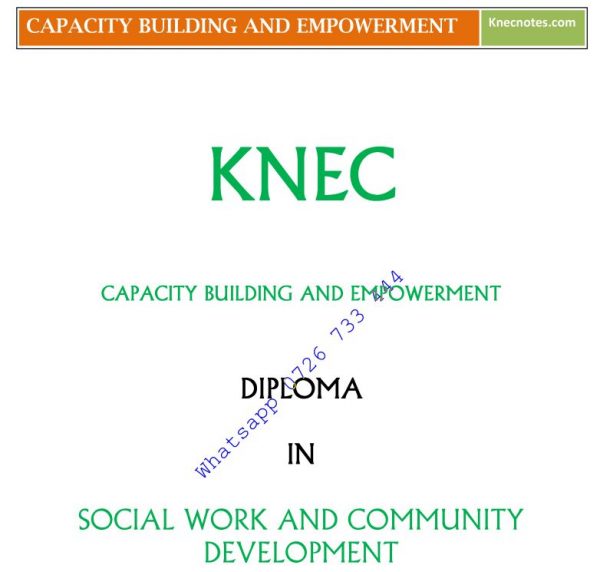 Capacity Building and Empowerment notes KNEC