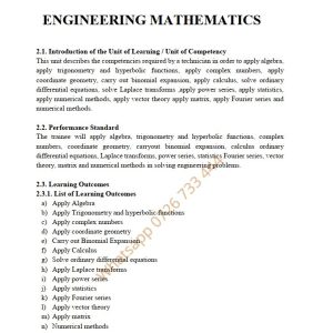 Engineering Mathematics notes Level 6 CDACC
