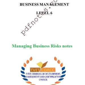 Managing Business Risks Pdf notes