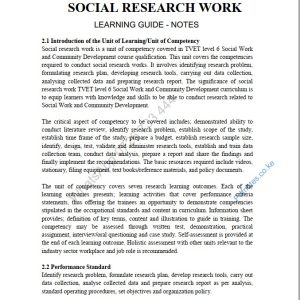 Social Research Work notes