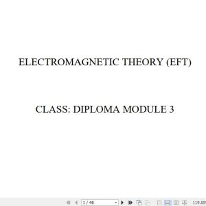Electromagnetic Fields Theory Notes