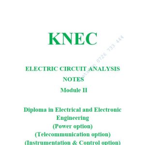 Electric Circuit Analysis notes