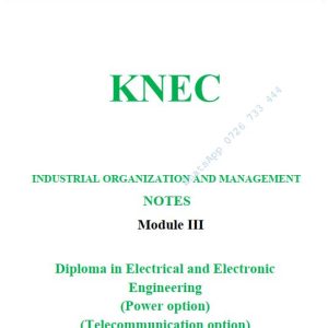 Industrial Organization Management Notes