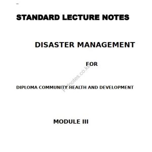 Disaster Management notes