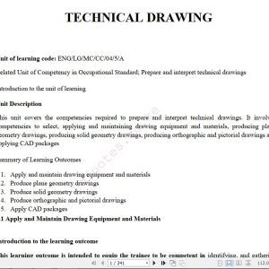 Technical Drawing Pdf notes TVET CDACC Level 5 CBET (Copy)