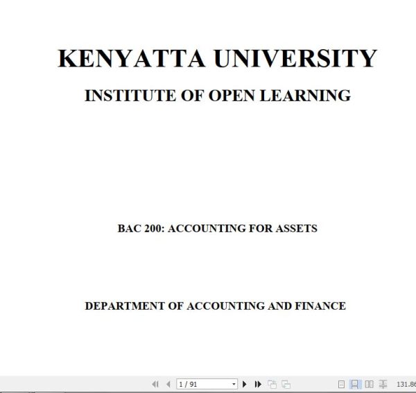 BAC 200 Accounting for Assets