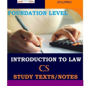 CS Introduction to Law pdf notes
