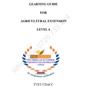 CBET Agricultural Extension Level 6 TVET CDACC