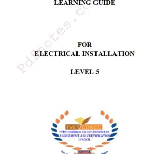 CBET Electrical Installation Level 5 TVET CDACC
