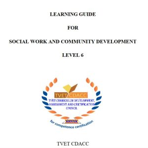 CBET Social Work and Community Development Level 6 TVET CDACC