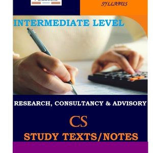 Research, Consultancy and Advisory Pdf study notes