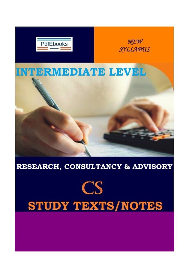 Research, Consultancy and Advisory Pdf study notes