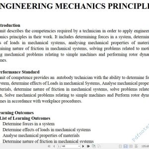 Engineering Mechanics Principles notes