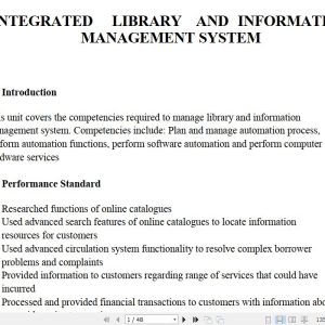 Conservation and Preservation of Information Materials Pdf notes TVET CDACC Level 6