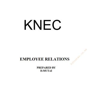 Employee relations notes