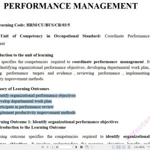 Participate in Performance Management Pdf notes TVET CDACC Level 5 CBET (Copy)