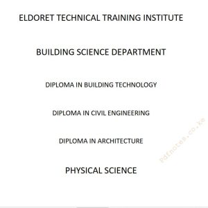 Physical Science notes - Diploma