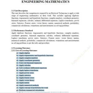 Engineering Mathematics Electronics Engineering notes