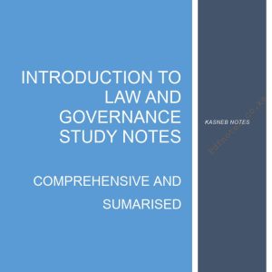 Introduction to law and Governance notes new syllabus