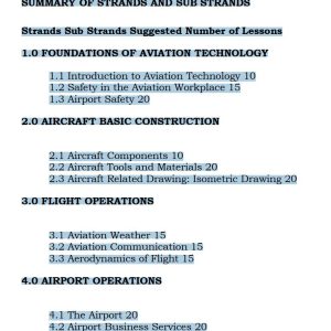 Grade 10 Aviation Technology Notes Term 1, 2 and 3