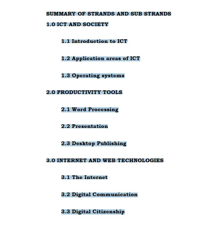 Grade 10 ICT notes Term 1, 2 and 3