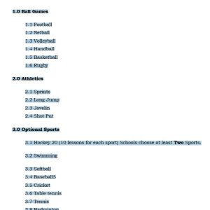 Grade 10 Physical Education (PE) Notes Term 1, 2 and 3