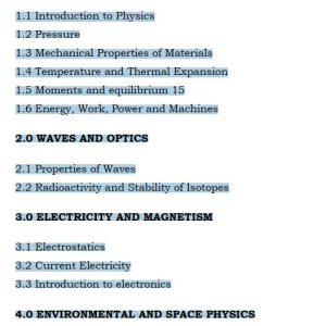 Grade 10 Physics notes Term 1, 2 and 3