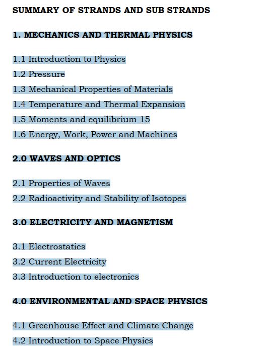 Grade 10 Physics notes Term 1, 2 and 3