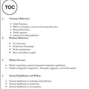 MICROECONOMICS THEORY II